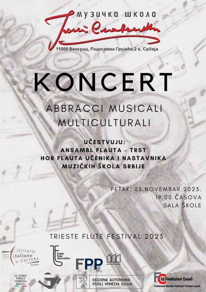 Trieste Flute Festival Istituto Italiano di Cultura di Belgrado