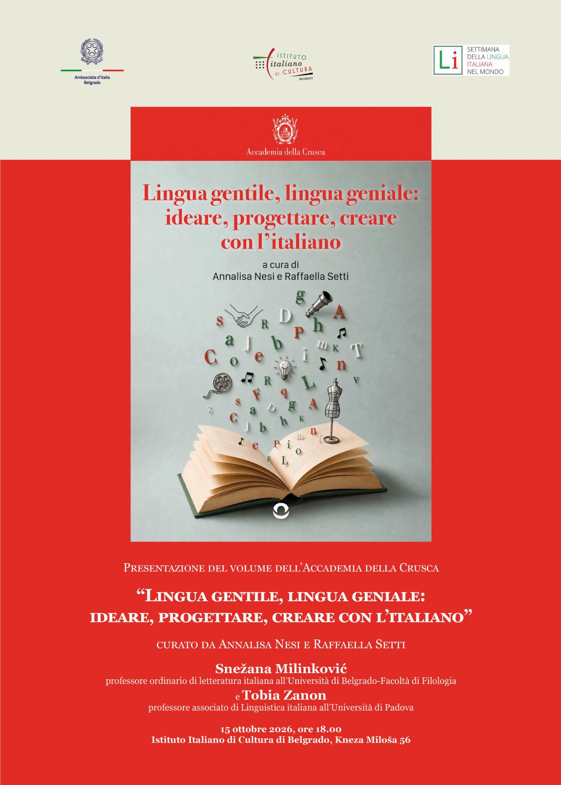 Locandina Accademia della Crusca