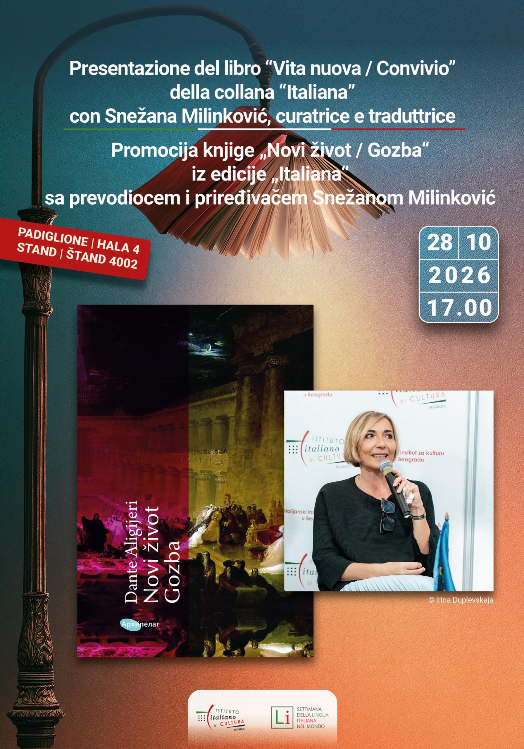 Locandina Fiera Libro 2026 – Snežana Milinković